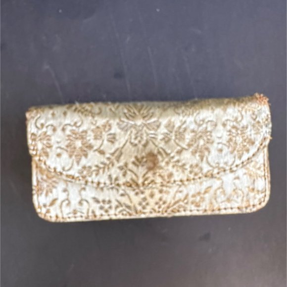 Antique Opera Glasses Gold & Mother-Of-Pearl, Embossed Satin Case Circa 1880-191 - Picture 9 of 16